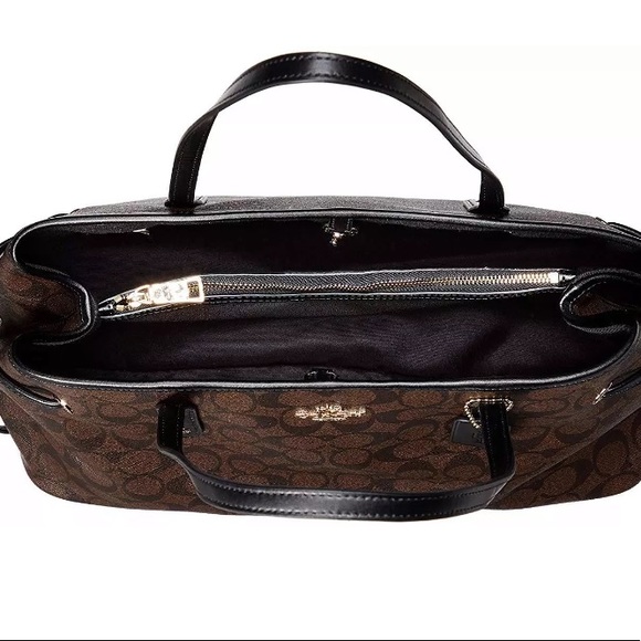 Coach signature pvc drawstring carryall tote brown - Picture 7 of 7